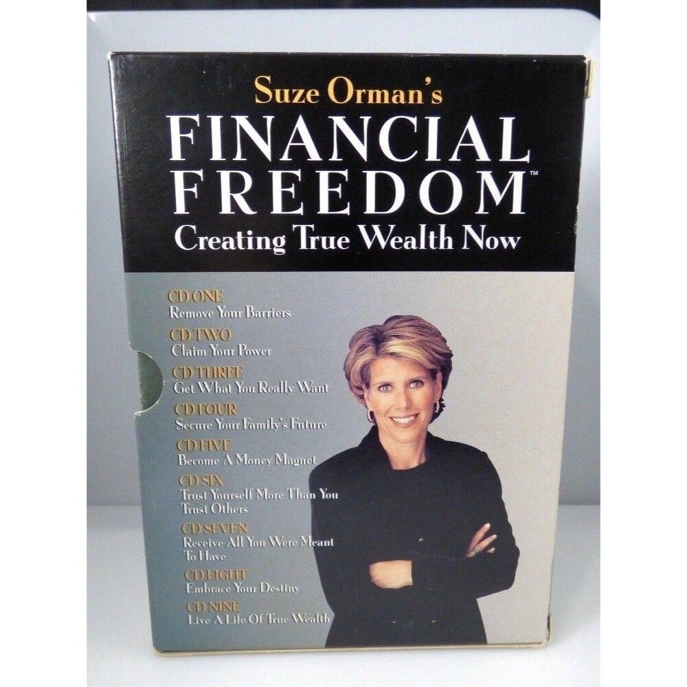 Suze Orman's Audio 9 CD Set Financial Freedom Creating True Wealth Now 1998